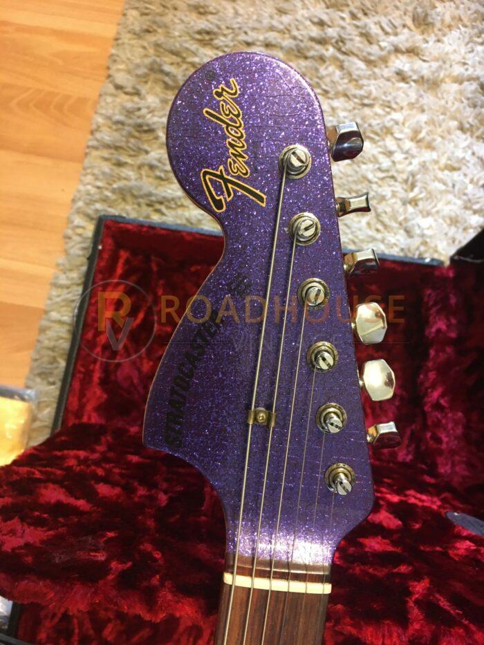 2019 Fender Custom Shop 69 Strat Purple Sparkle Heavy Relic Reverse Headstock - Image 11