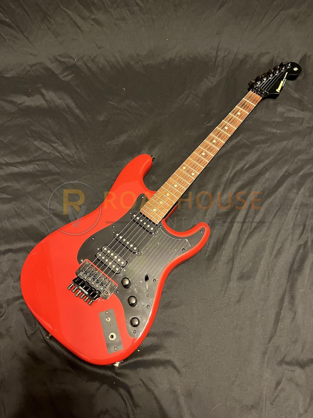 1988 Fernandes The Function Brad Gillis of Night Ranger Signature Model  Super Strat Red/Black W/Case